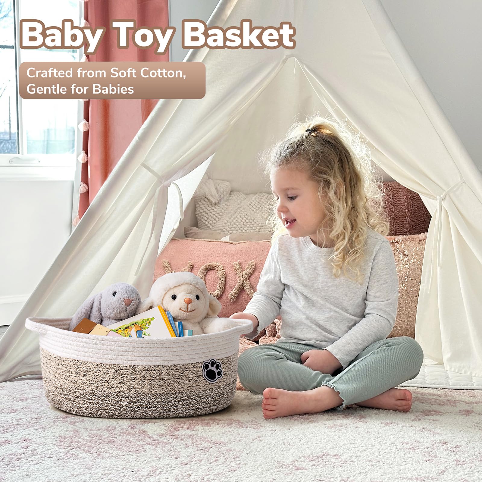 HiChen cotton rope detail highlights soft durable construction.