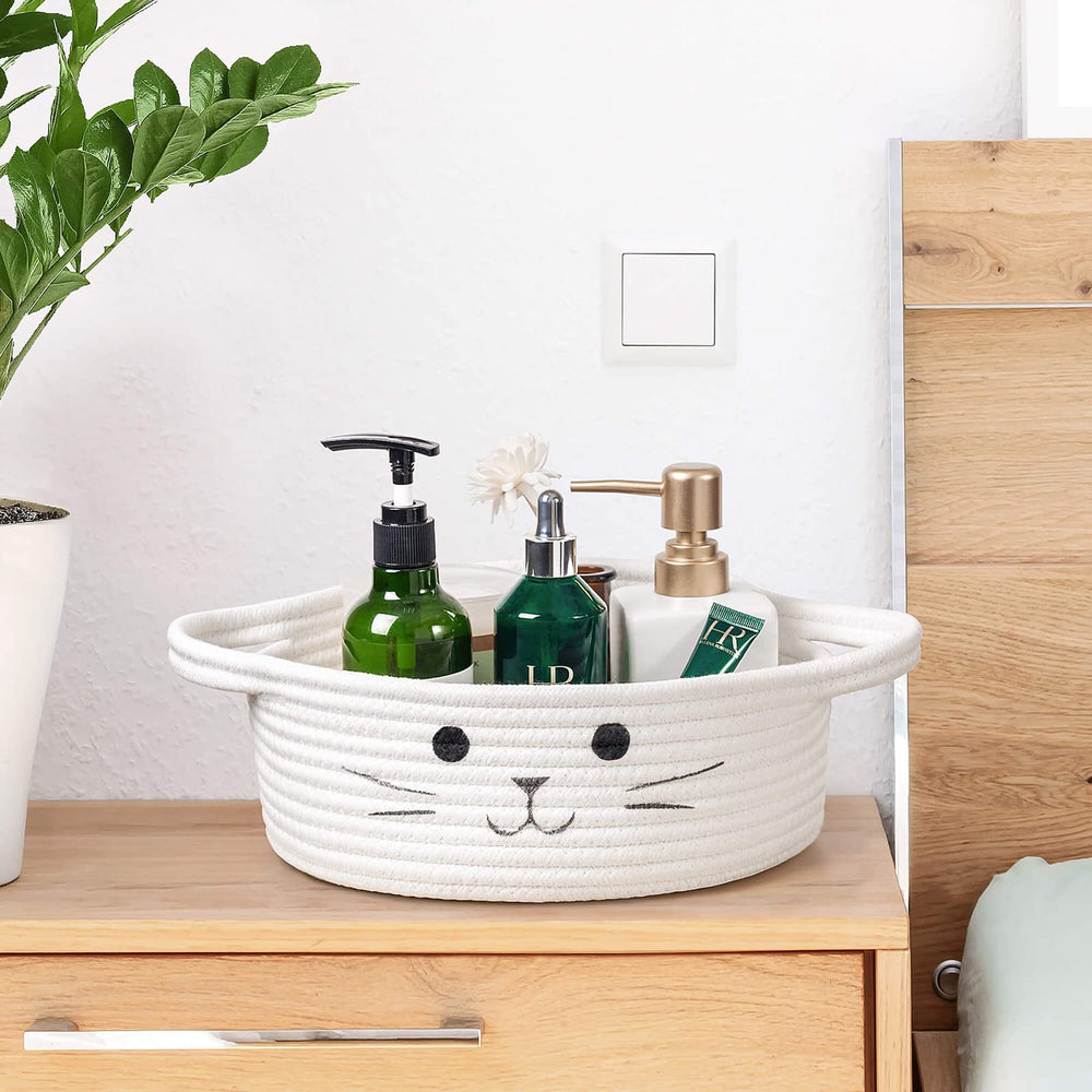 HiChen 9.8 x 4 inch basket fits small-space storage.