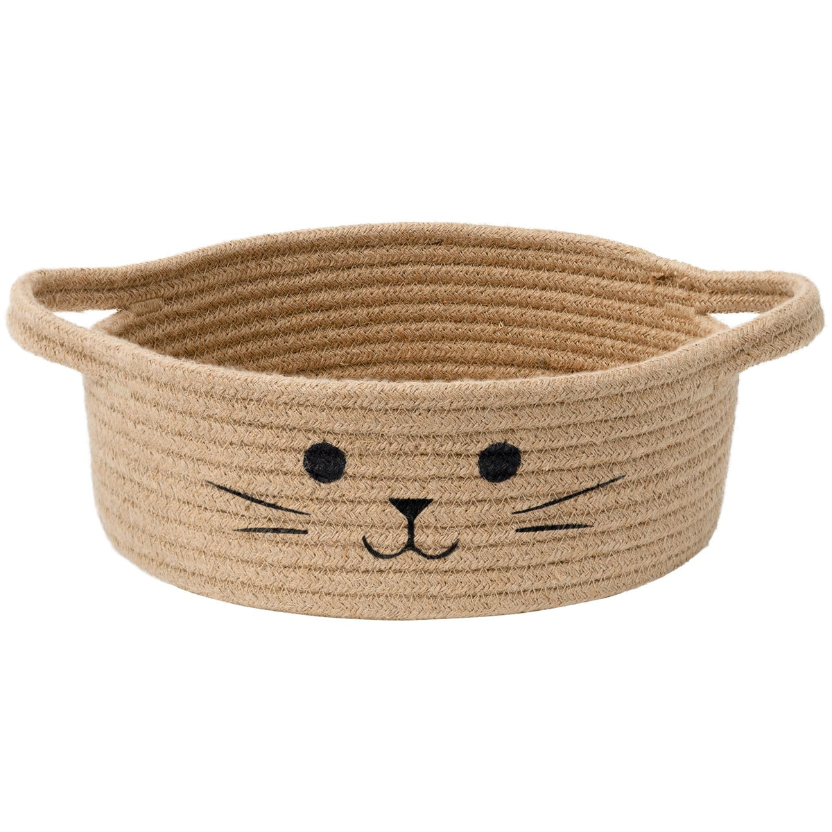 HiChen cat-face design storage bin keeps toys neatly organized.