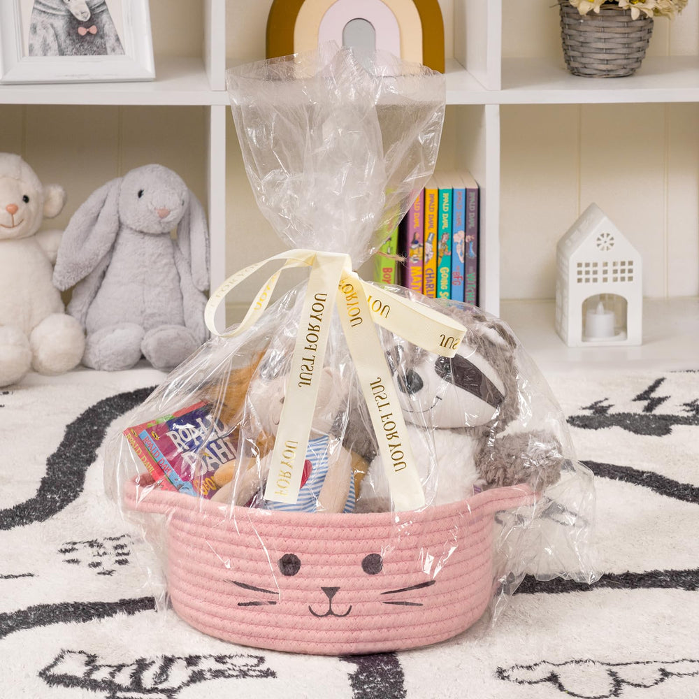 HiChen decorative foldable basket with shipping note—easy flat storage.