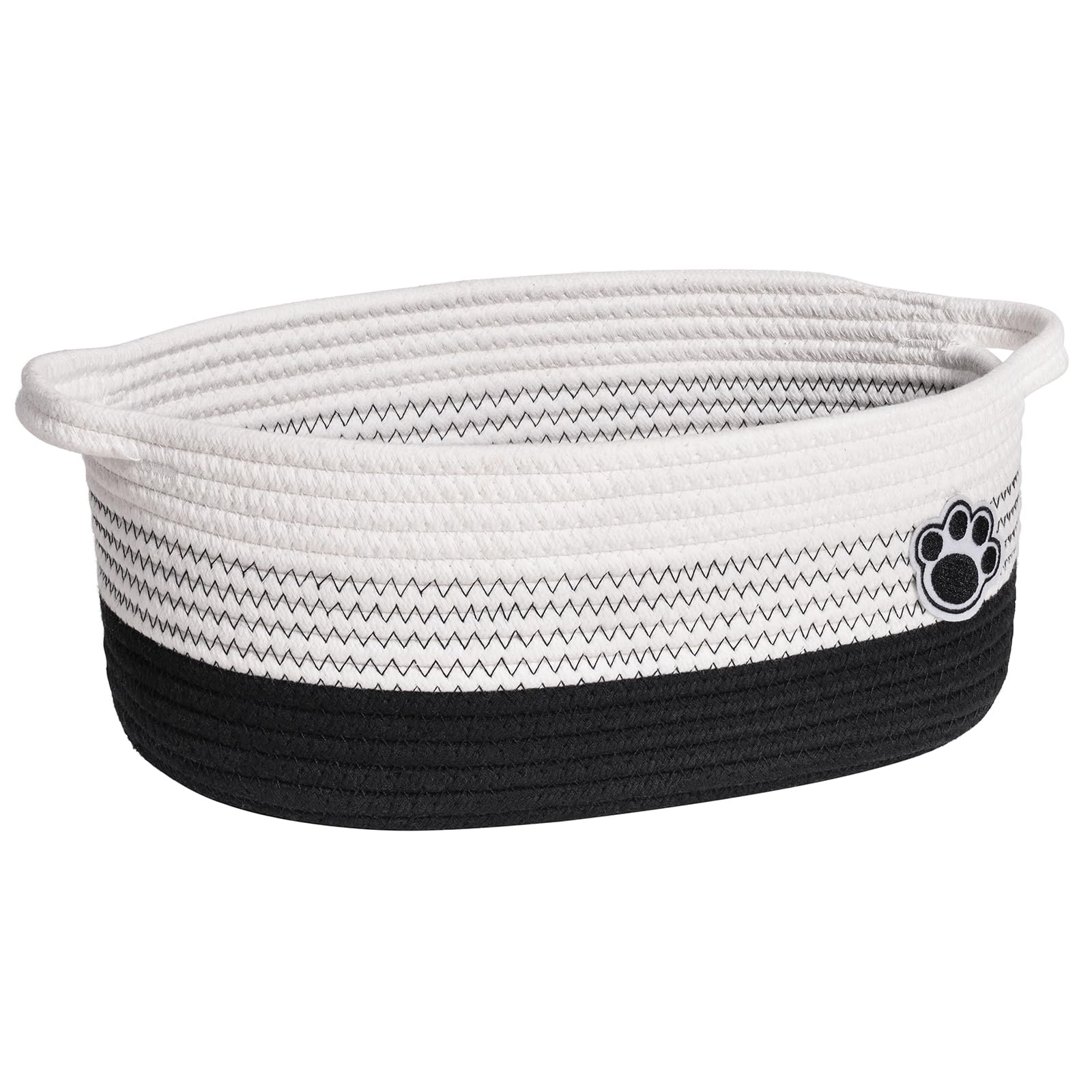 HiChen dog basket paw design close-up for pet item storage