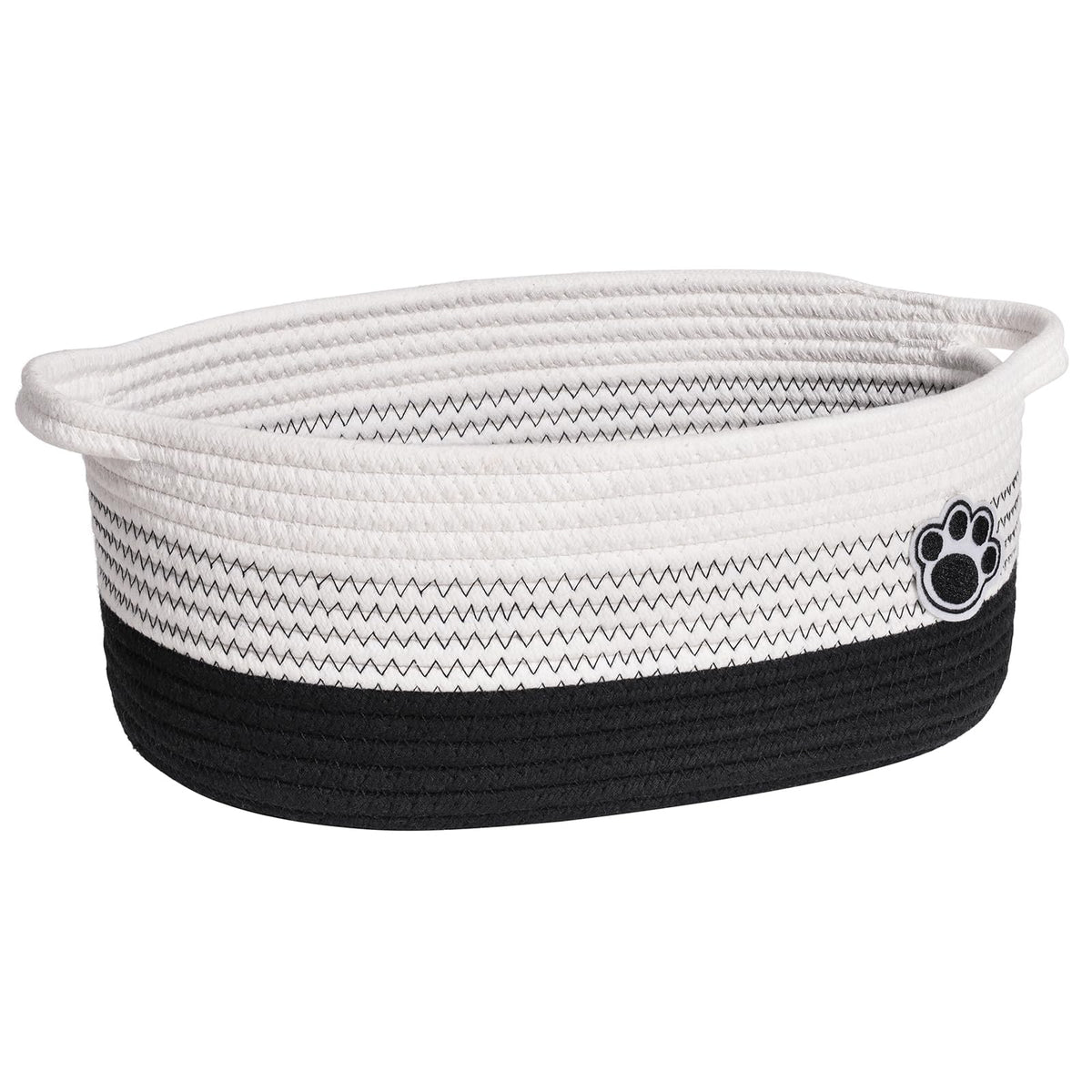 HiChen dog basket paw design close-up for pet item storage