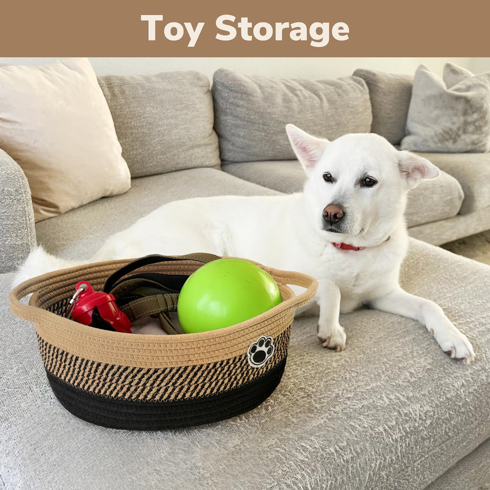 HiChen dog storage bin handles side view showing easy transport and accessible storage.
