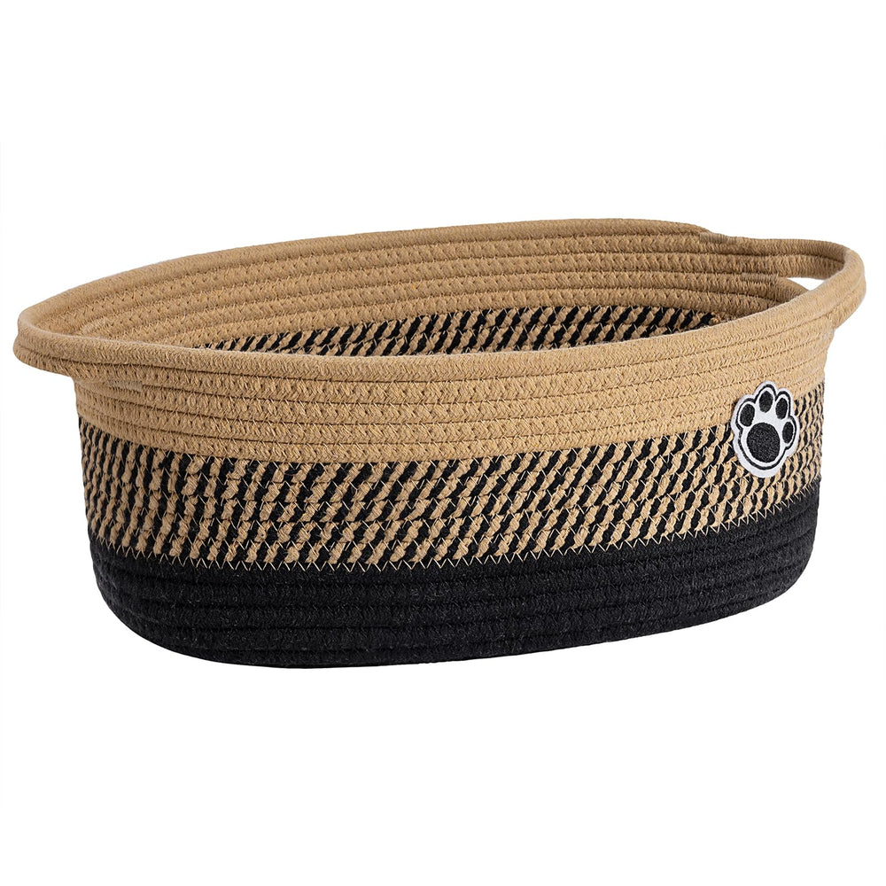 HiChen dog storage bin paw-design closeup with durable stitching for pet items.