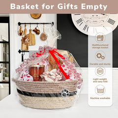 HiChen dog toy basket close-up weave highlights soft rope material.