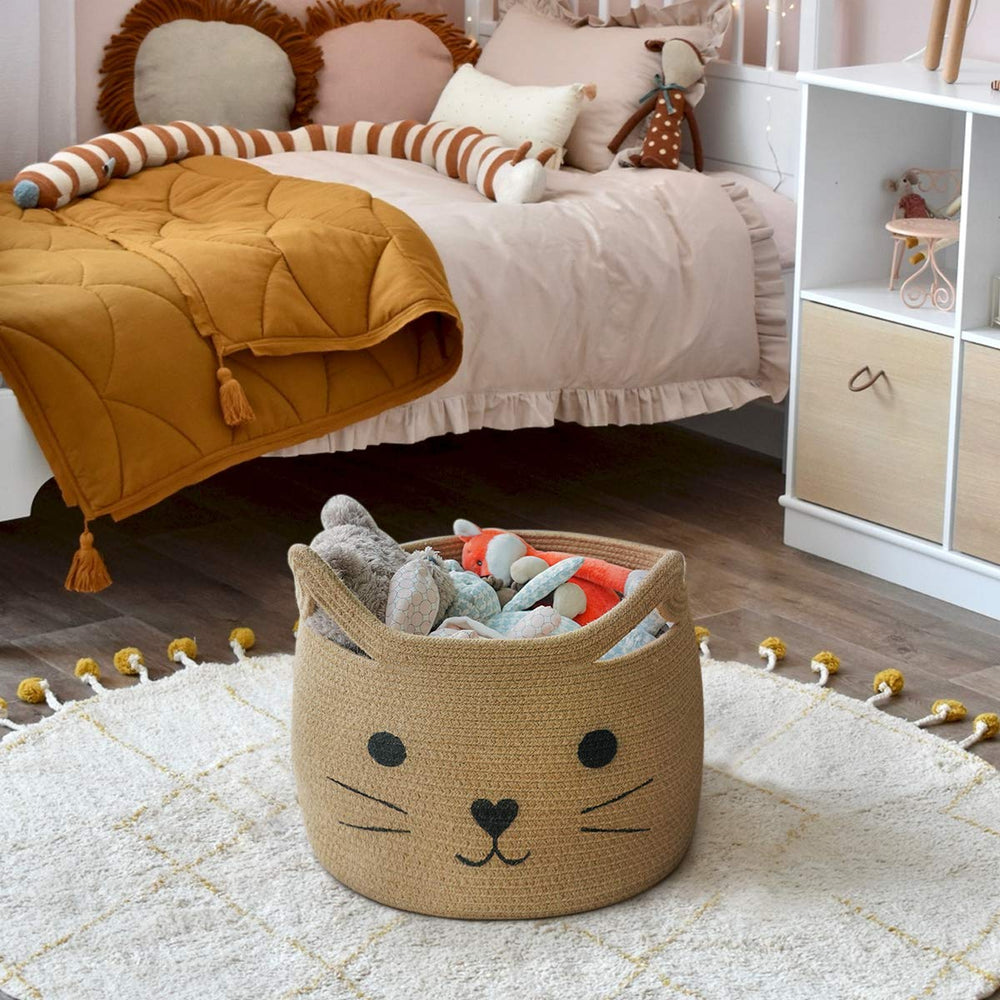HiChen pet basket with cushion for small dogs or cats