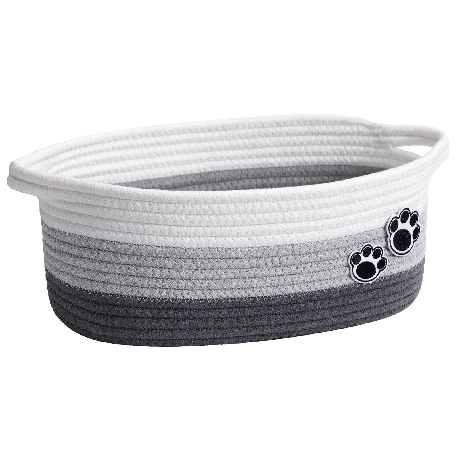 HiChen small dog toy basket front view showing compact nursery toy storage.
