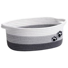 HiChen small dog toy basket front view showing compact nursery toy storage.