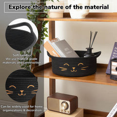 HiChen small storage basket side handles make it easy to move toys.