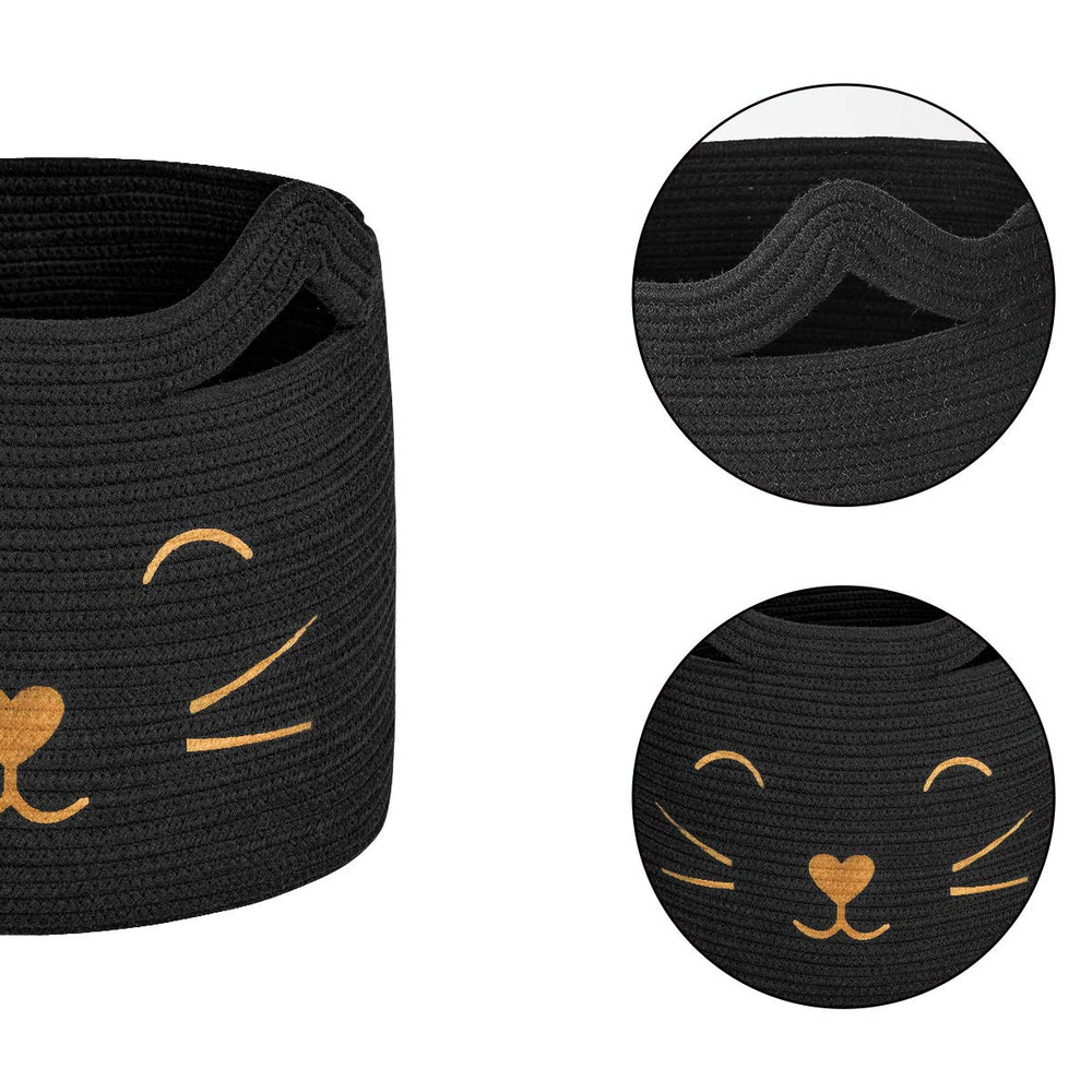 HiChen washable cotton rope basket is easy spot clean maintenance.