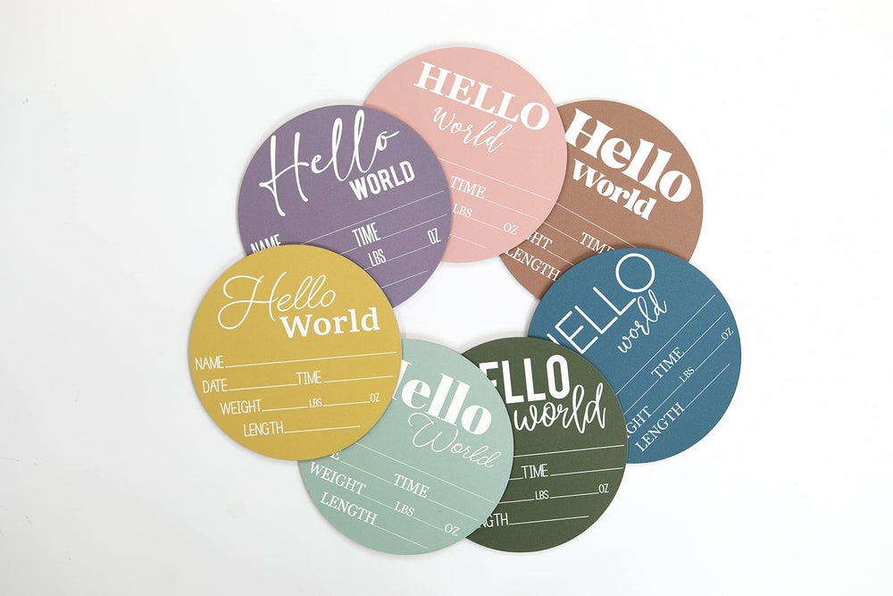 Hickory Hollow Designs photo prop sign sage for newborns in nursery settings