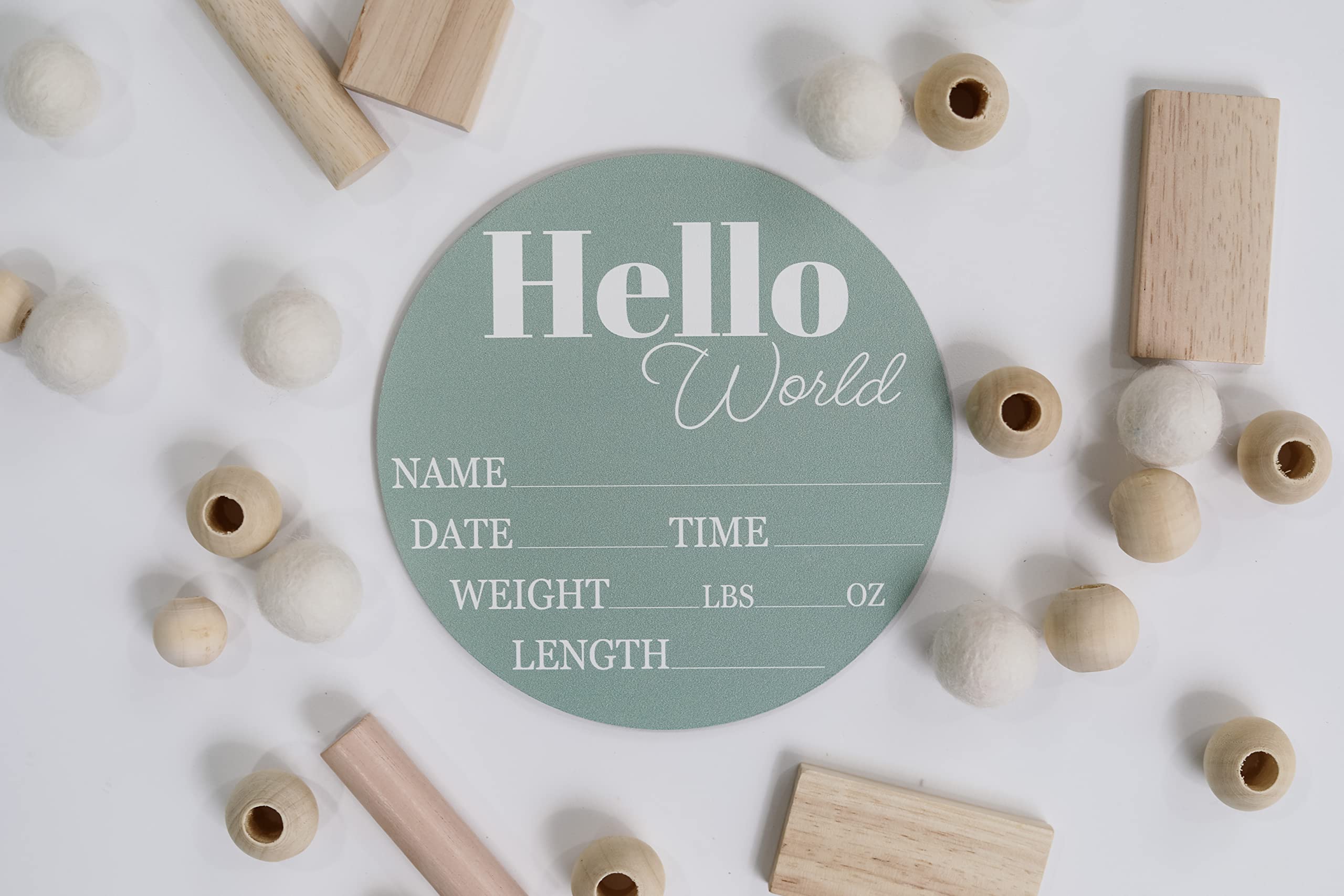 Hickory Hollow Designs sage baby sign ideal for baby showers as a thoughtful gift