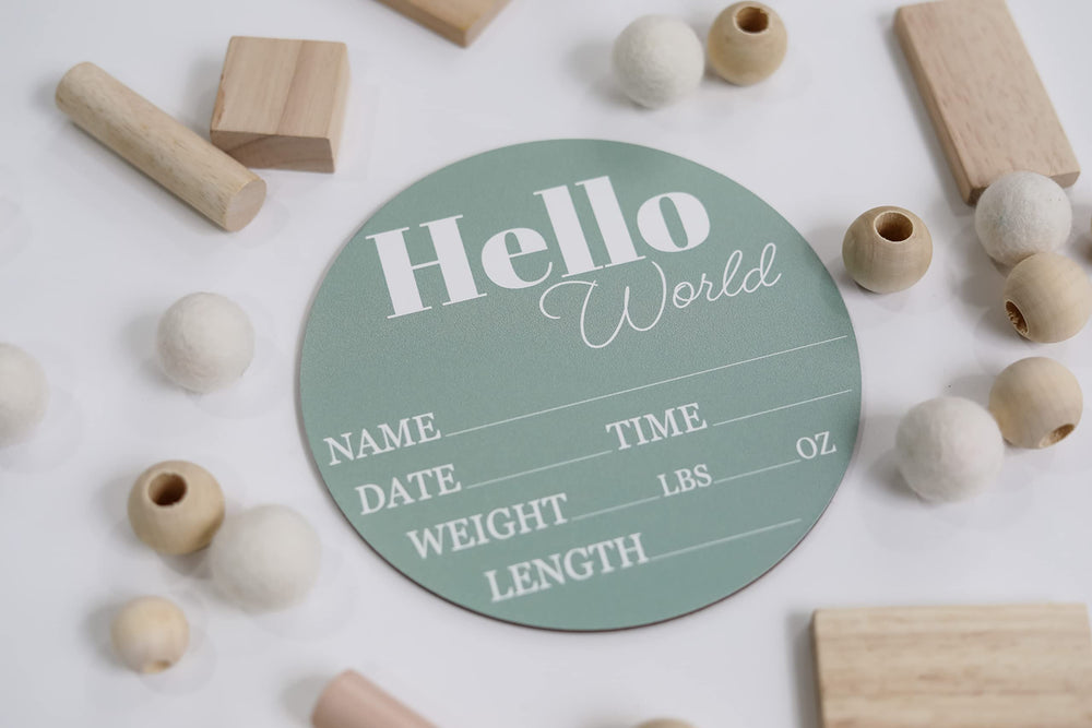 Hickory Hollow Designs sage nursery decor sign for the nursery and walls