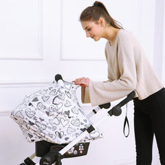 Hicoco multi-use 4-in-1 cover adapts to car seat.