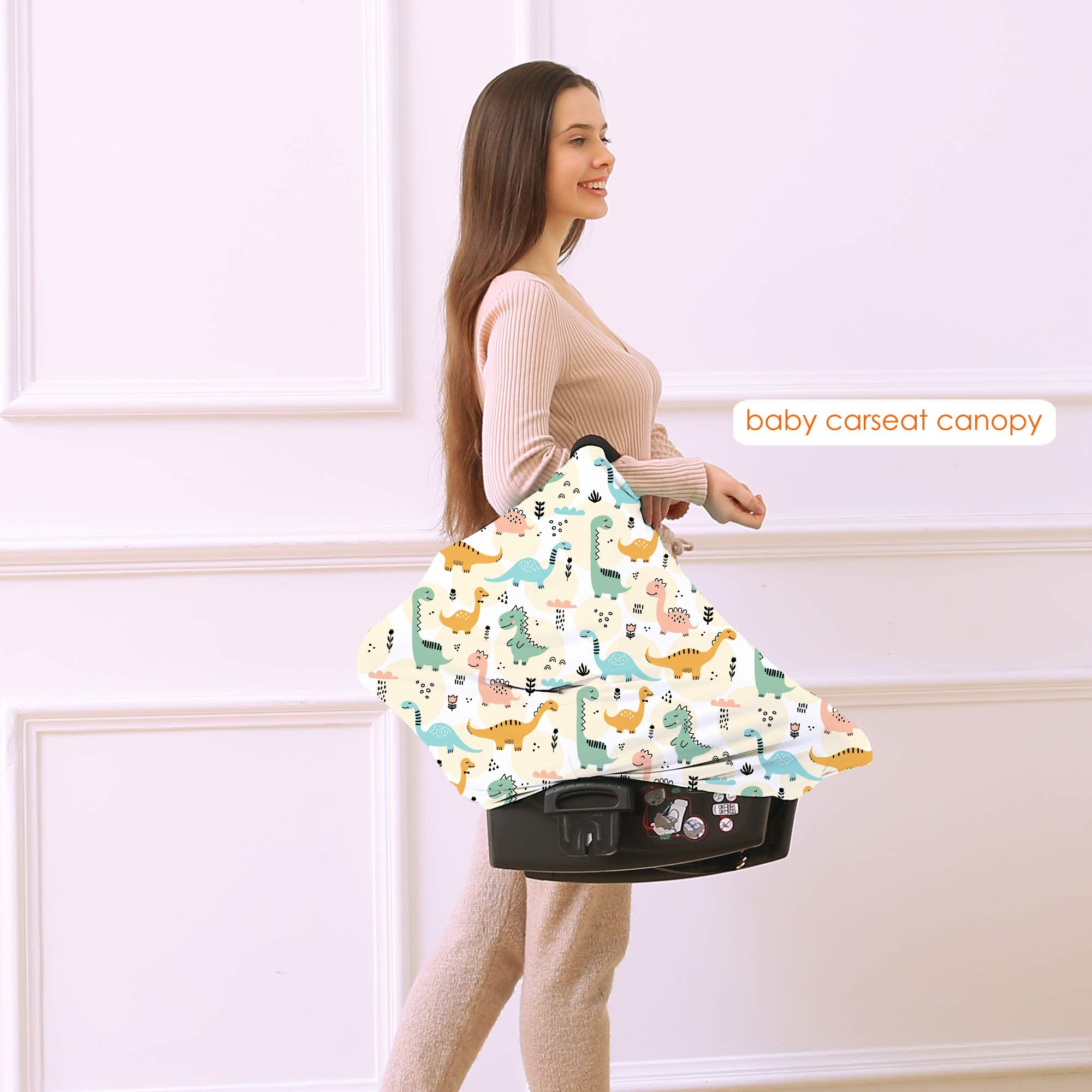 Hicoco carseat cover offers 360-degree coverage with open top access.