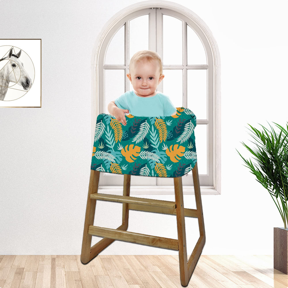 Hicoco multi-use cover in green leaves arrives in a zipper bag for gifting