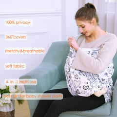 Hicoco privacy breastfeeding cover ensures discreet feeding in public.