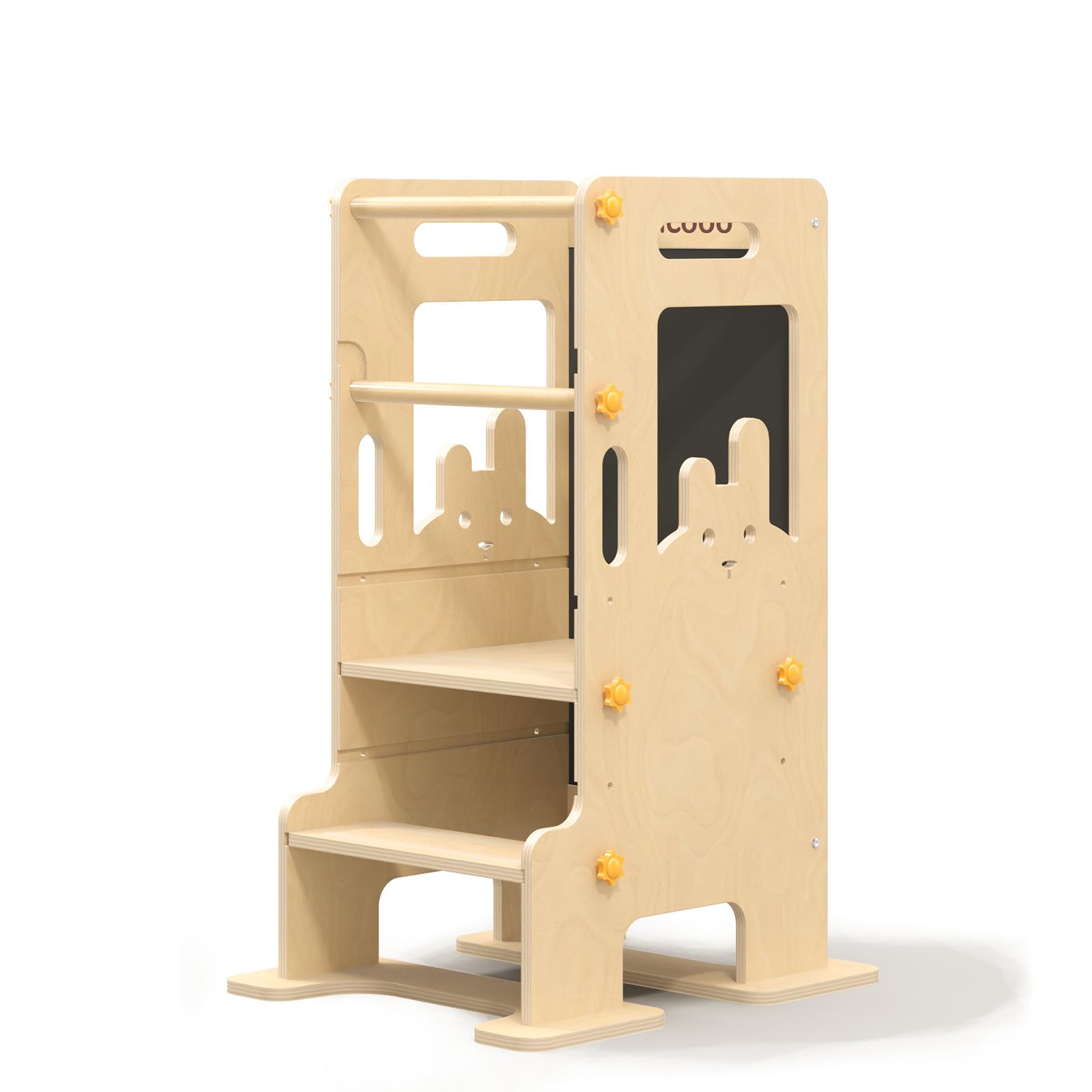 HiCOOO Kids Kitchen Step Stool base provides a stable foundation for growing kids.