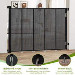 HIDOG 47-inch gate extended to 59 inches for wide openings.