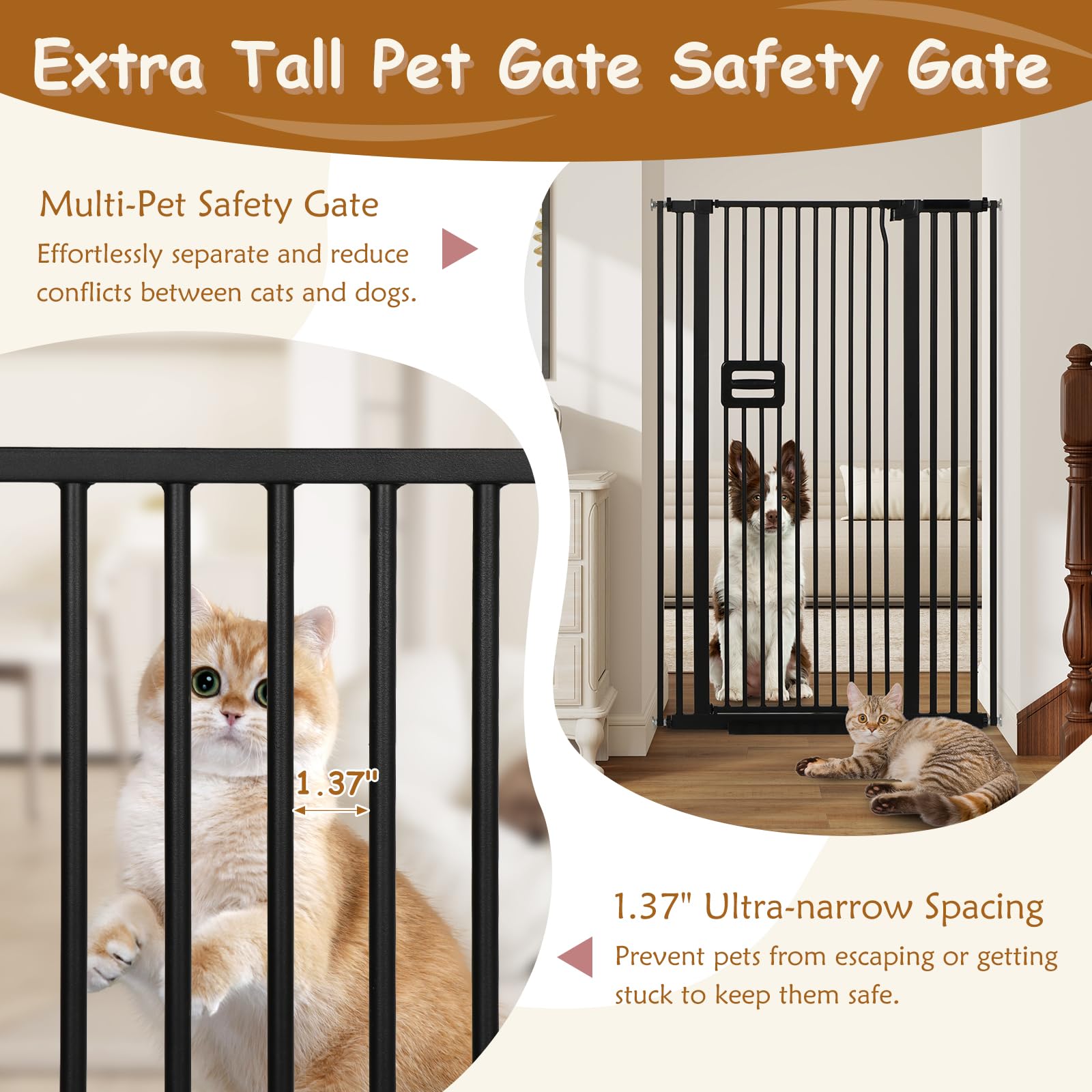 HIDOG auto-close 180-degree hinge promotes convenient hands-free closure.