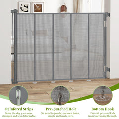 HIDOG gate extended to 59 inches demonstrates versatile width for wider doorways.