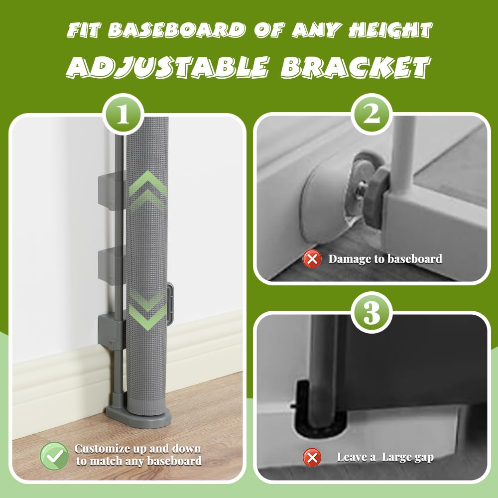 HIDOG indoor-outdoor-use gate blends with decor while providing a versatile barrier for pets.