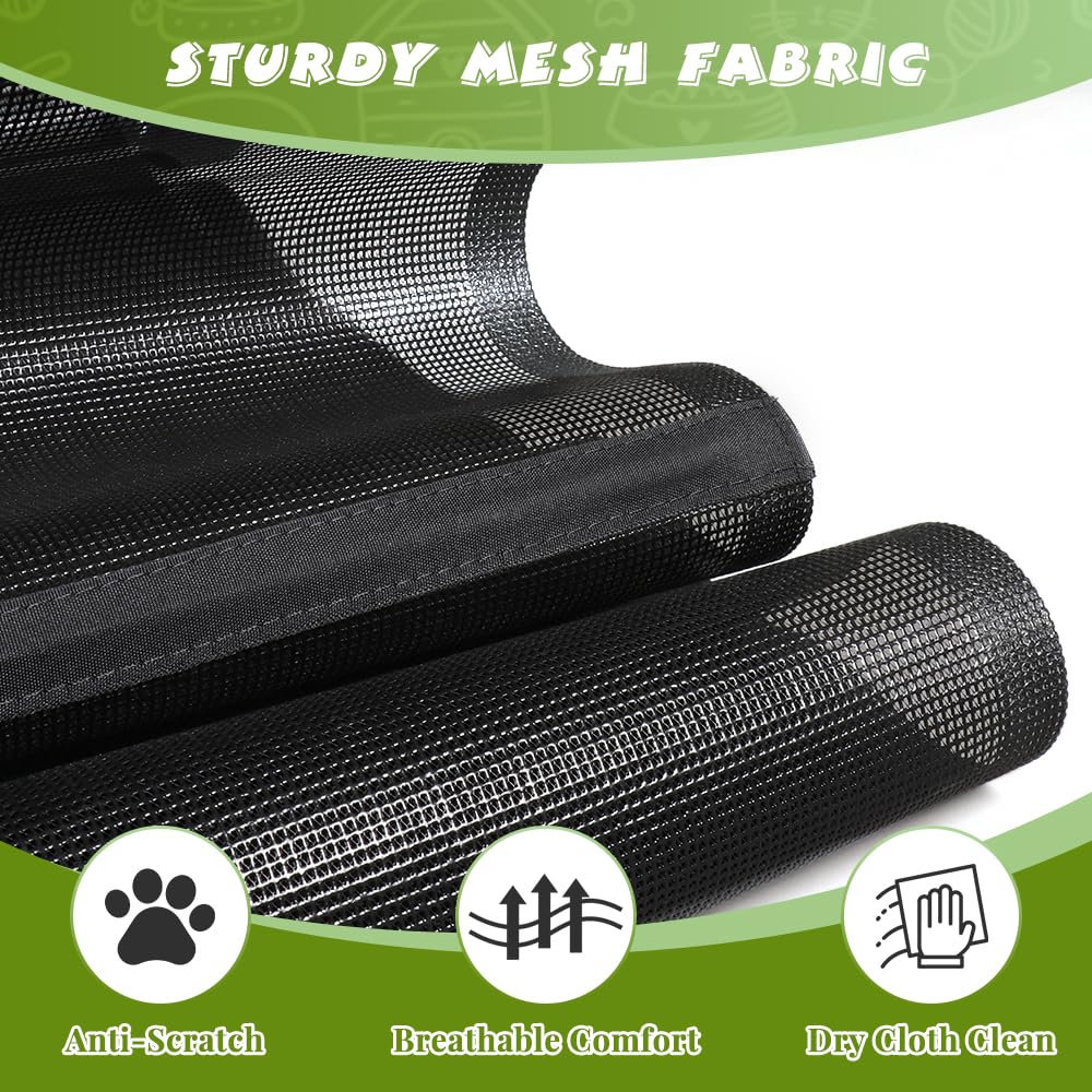 HIDOG reinforced-strips-detail shows durable mesh reducing wear.