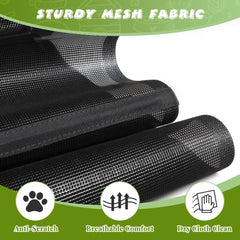 HIDOG reinforced-strips-detail shows durable mesh reducing wear.
