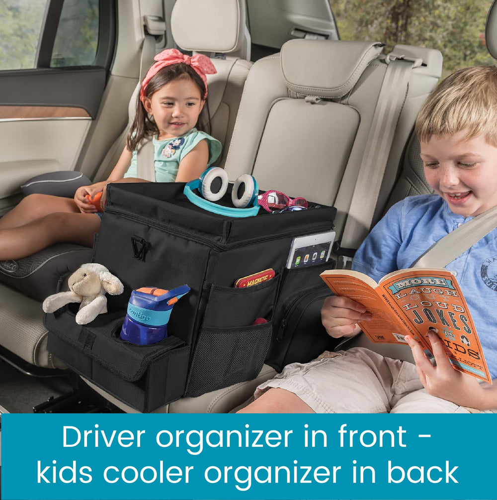 High Road CarHop cup holder tray in use for meals or workspace