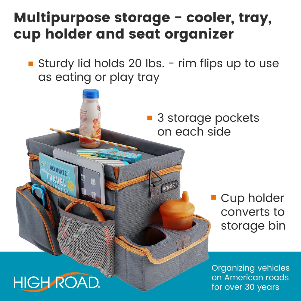 High Road CarHop insulated compartment stores snacks and keeps them fresh.