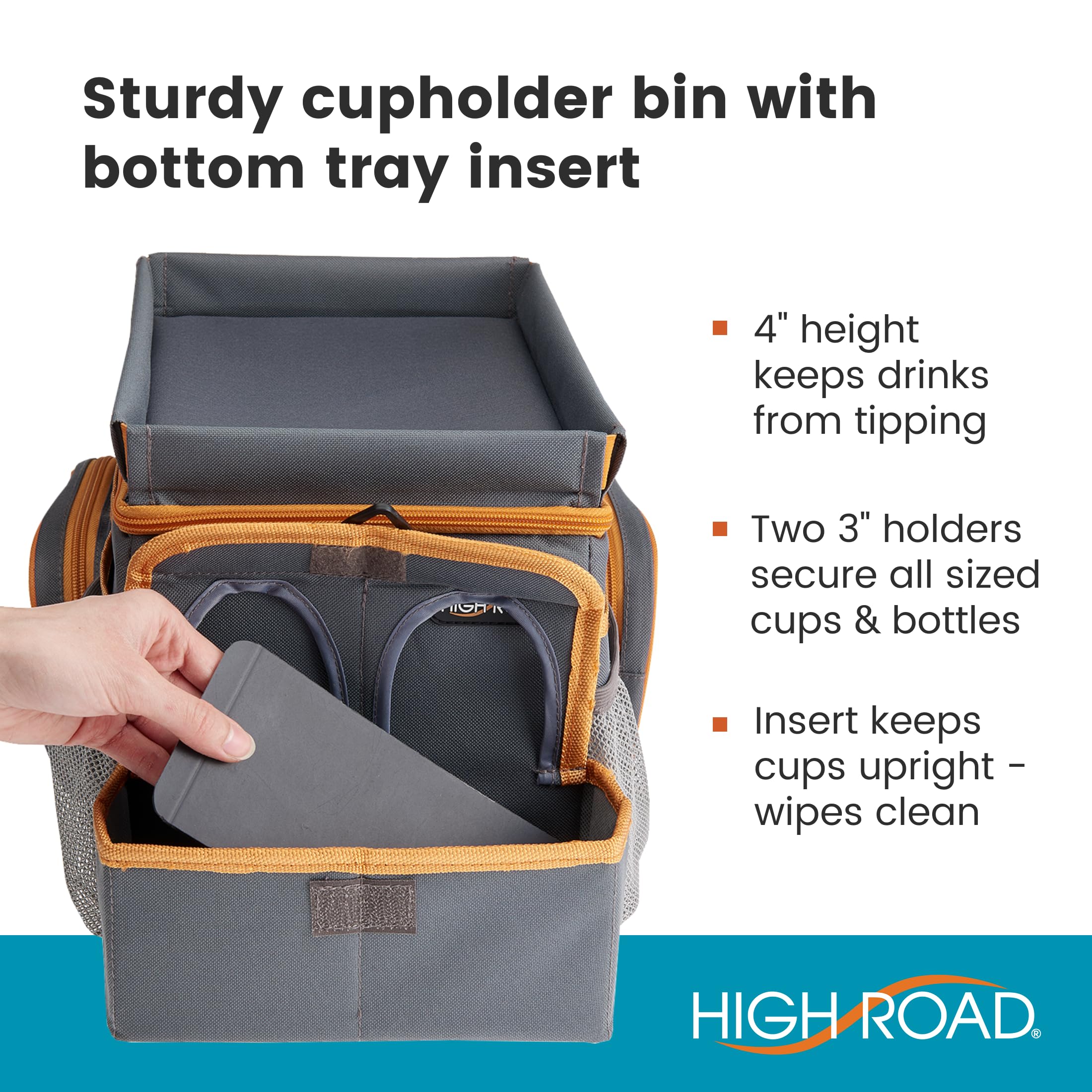 High Road CarHop sides down create a writing desk for on-the-road notes.