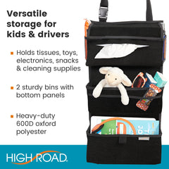 High Road Storage Organizer bottom elastic secures the unit for stable storage