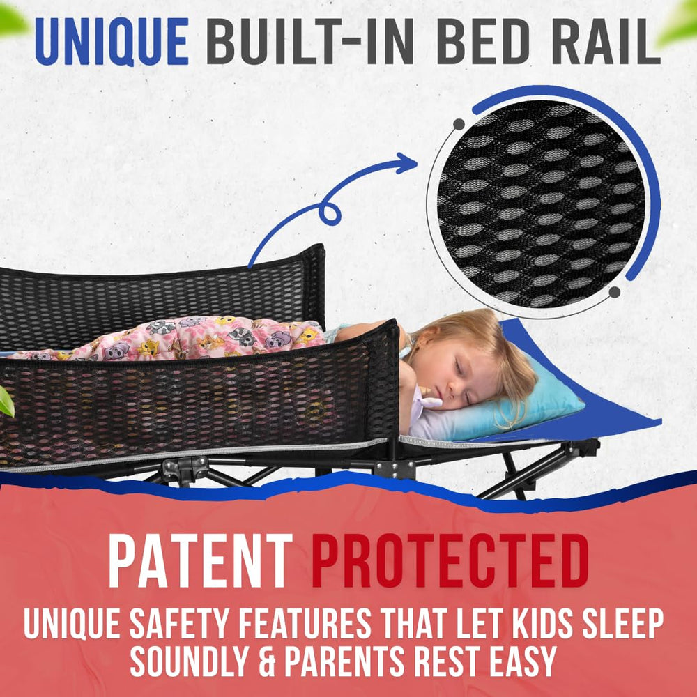 High Stream Gear cot folded compact for easy storage at home or trips.