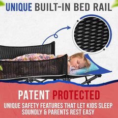 High Stream Gear cot folded compact for easy storage at home or trips.