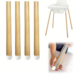 Highchair Decorative Leg Wraps wood-effect outer view shows natural texture and style