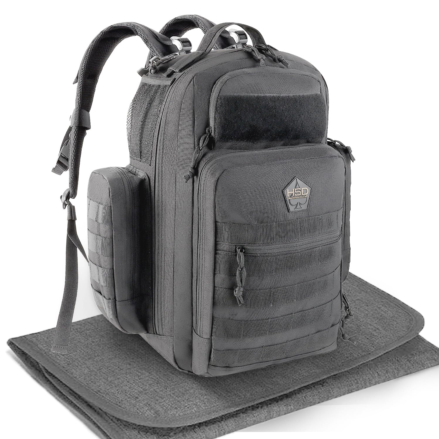HighSpeedDaddy diaper-backpack-waterproof-bag keeps essentials dry during outdoor adventures