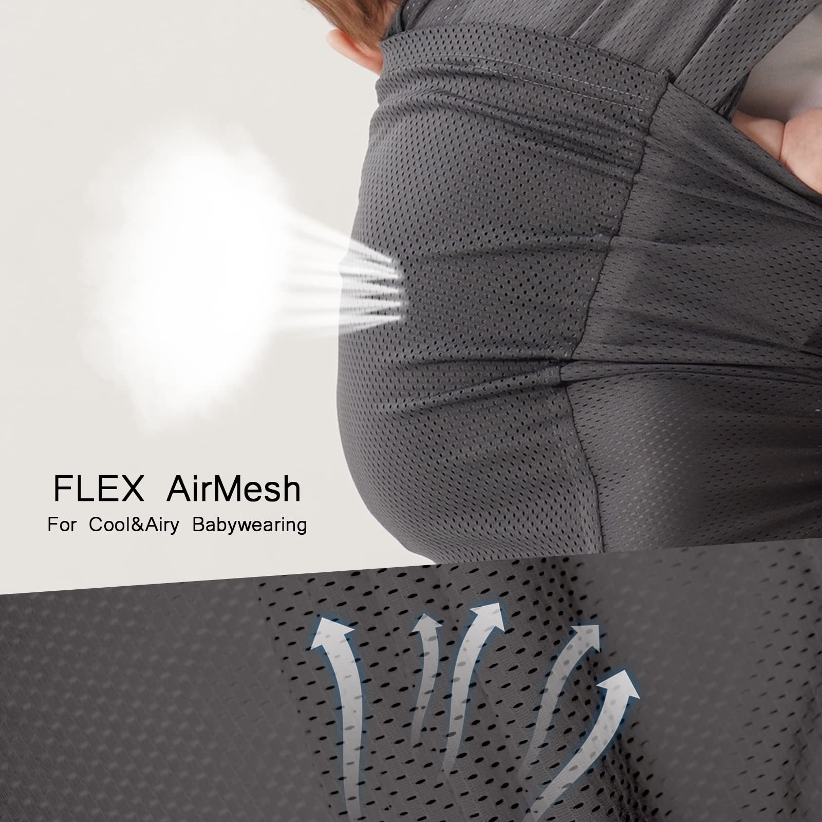 Hilabab Baby Warps Carrier machine washable fabric simplifies cleanups.
