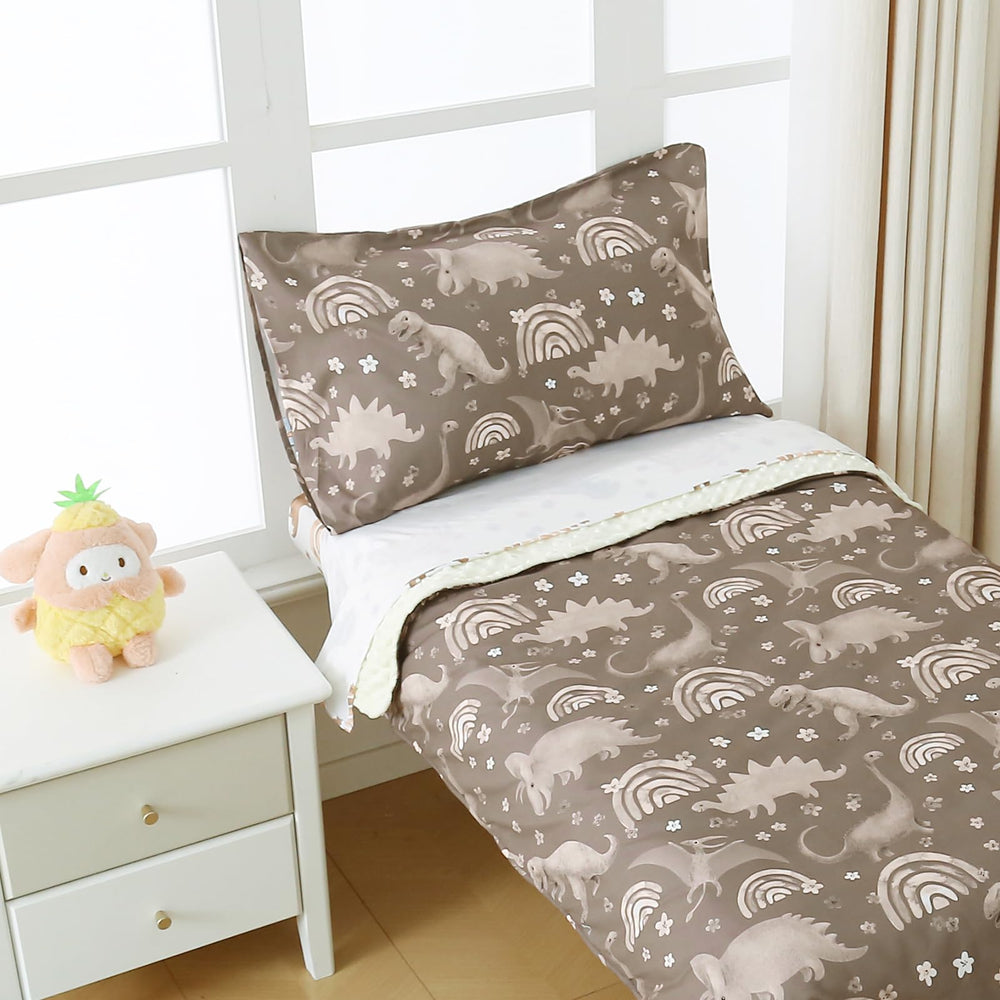 Hilabab dinosaur bedding set flat sheet soft and easy to care for.