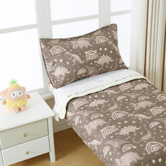 Hilabab dinosaur bedding set flat sheet soft and easy to care for.