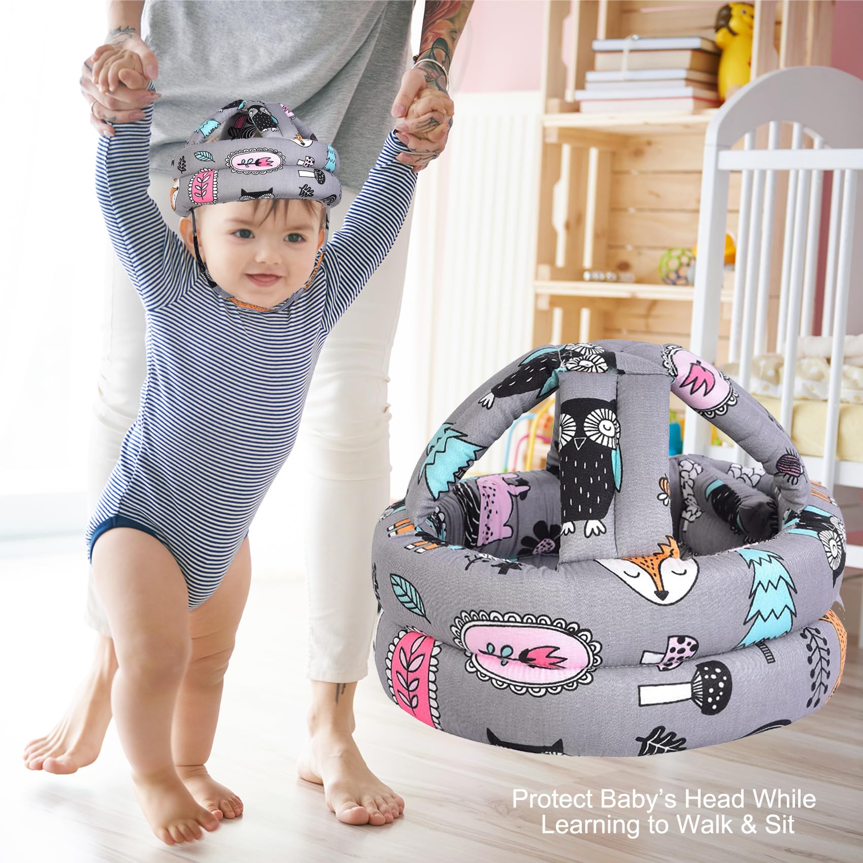 Hilihali belt adjustment being fastened for secure, comfortable fit on baby