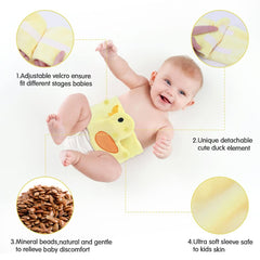 Hilph baby colic gas belt adjustable wrap fits newborn waists with soft Velcro.