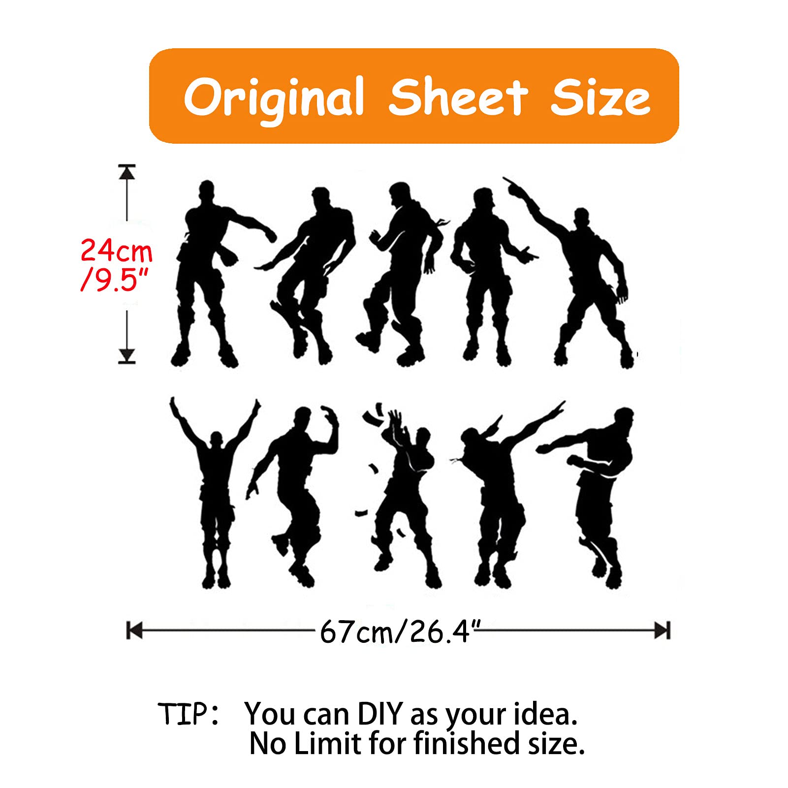 HILUCK wall decal easy removal with heat or water without residue