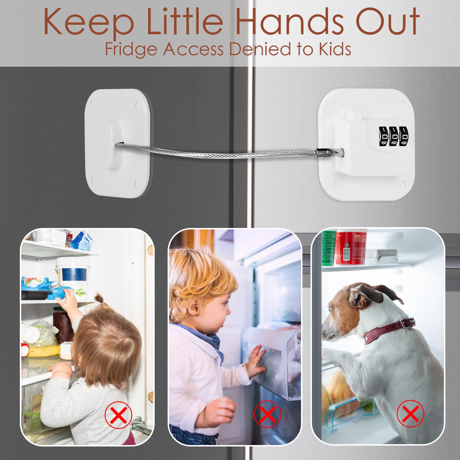 Himake childproof fridge lock helps families limit access in kitchens