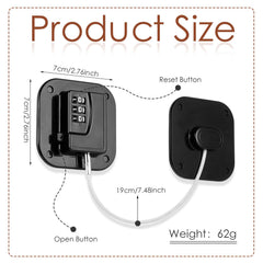 Himake combination lock for fridge and drawers demonstrating keyless access and security.