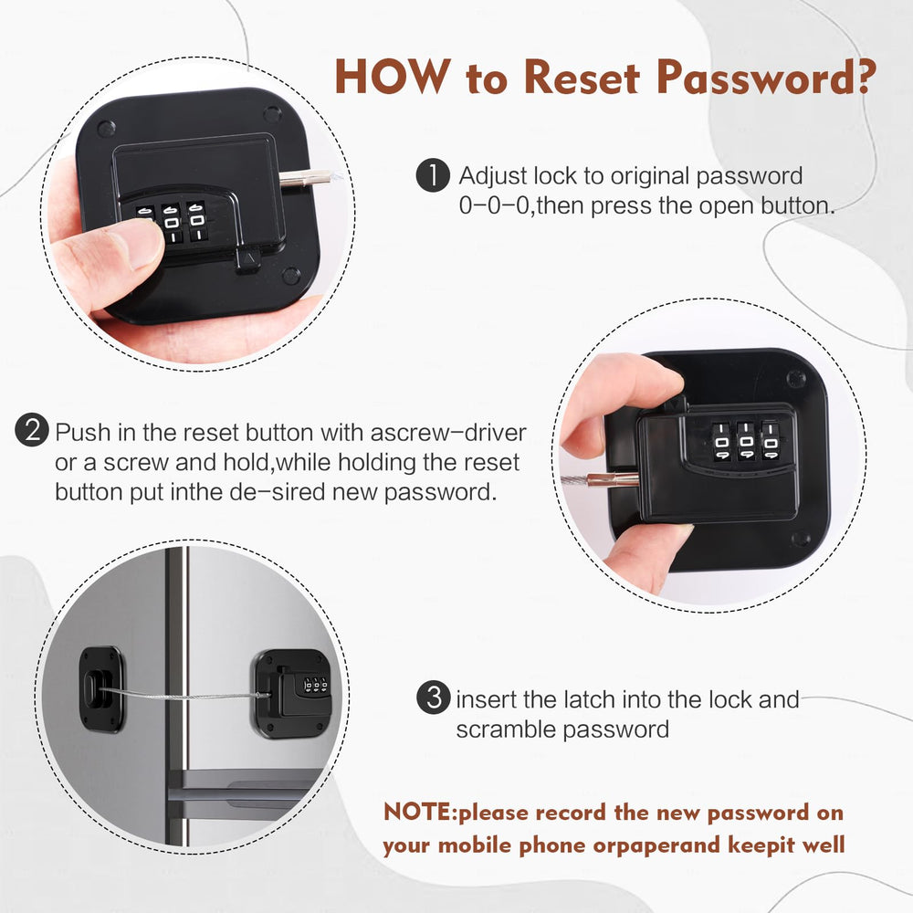 Himake fridge lock product close-up emphasizes childproofing and family-friendly design.