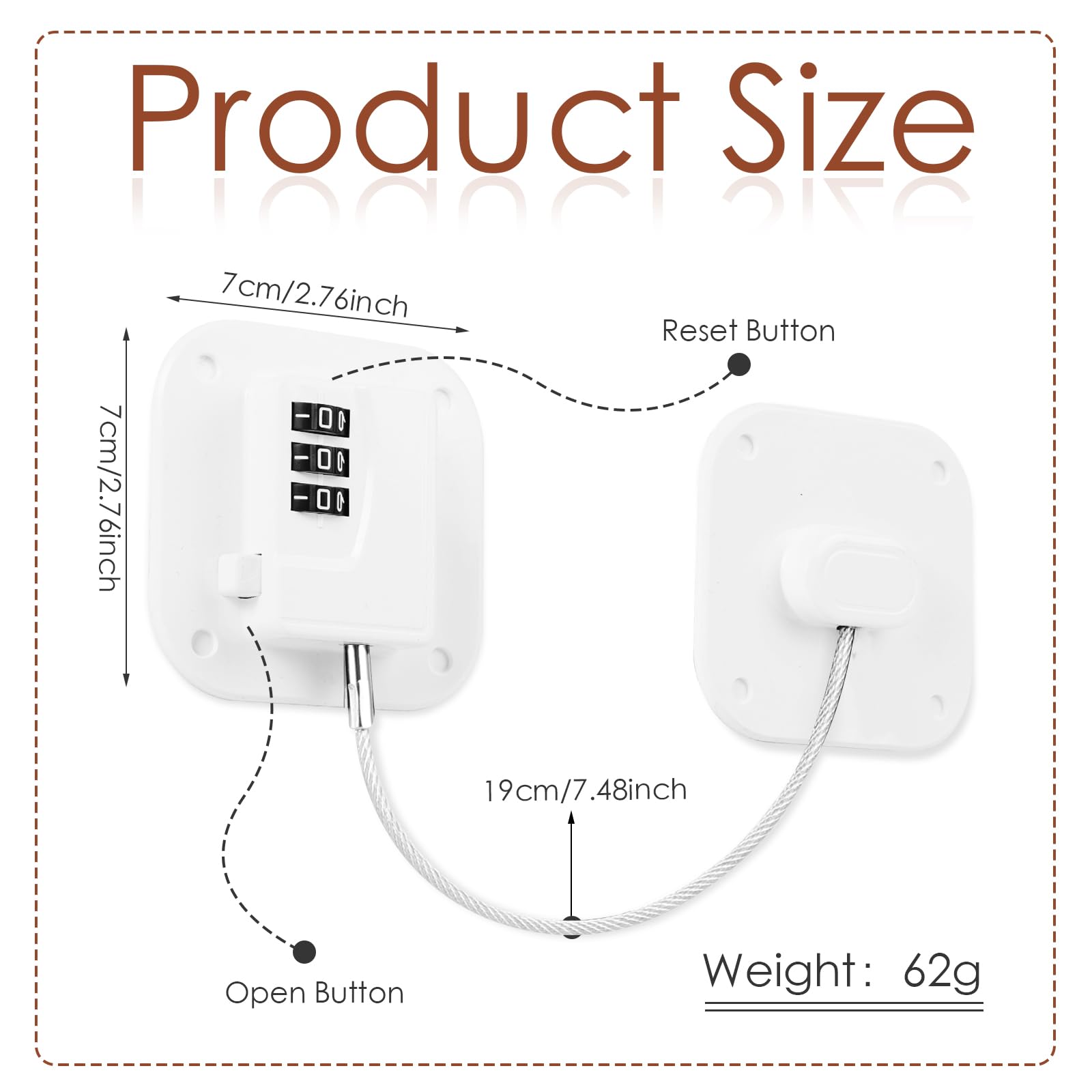Himake lock with easy-install adhesive demonstrates mess-free cabinet mounting