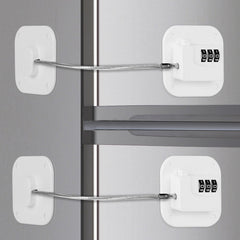Himake refrigerator lock front view shows easy code entry without keys.