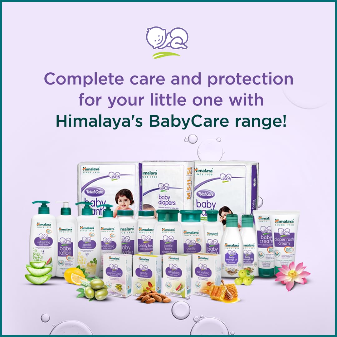 Himalaya Baby Hair Oil almond-olive blend delivers lightweight, non-sticky care.