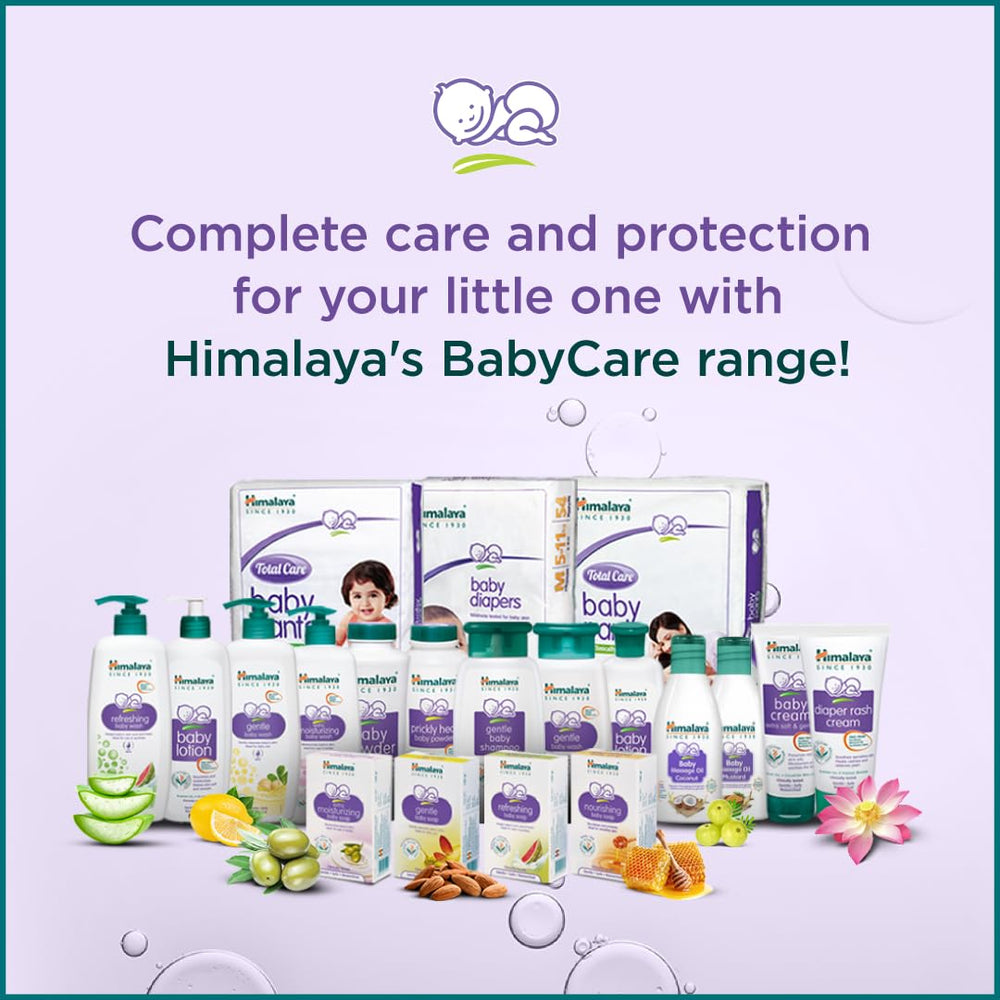 Himalaya Baby Hair Oil almond-olive blend delivers lightweight, non-sticky care.