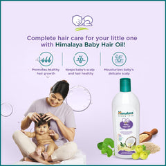 Himalaya Baby Hair Oil scalp nourishment for dry, itchy areas.